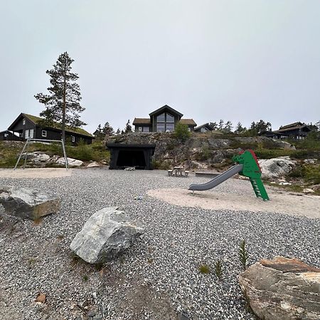 Modern Northern Lights Cabin Drangedal Exterior foto