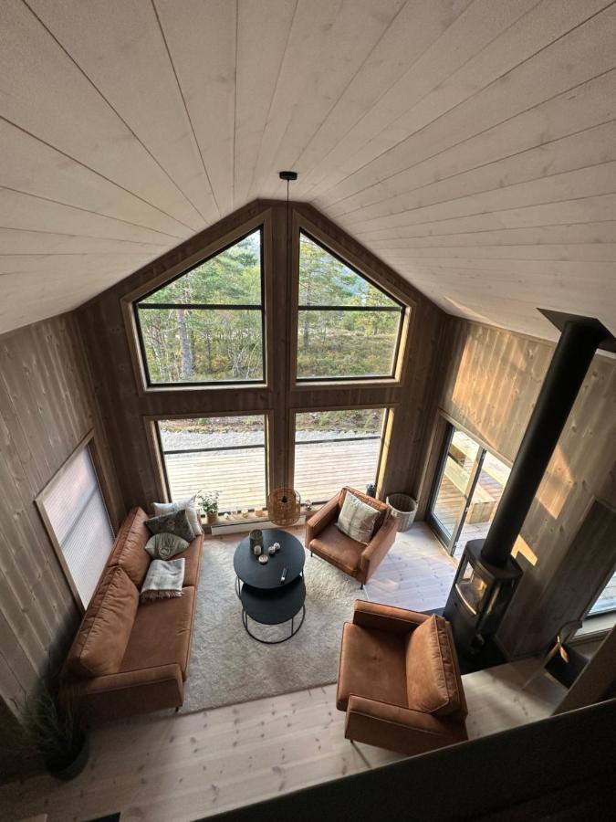 Modern Northern Lights Cabin Drangedal Exterior foto