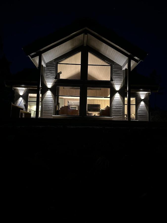 Modern Northern Lights Cabin Drangedal Exterior foto