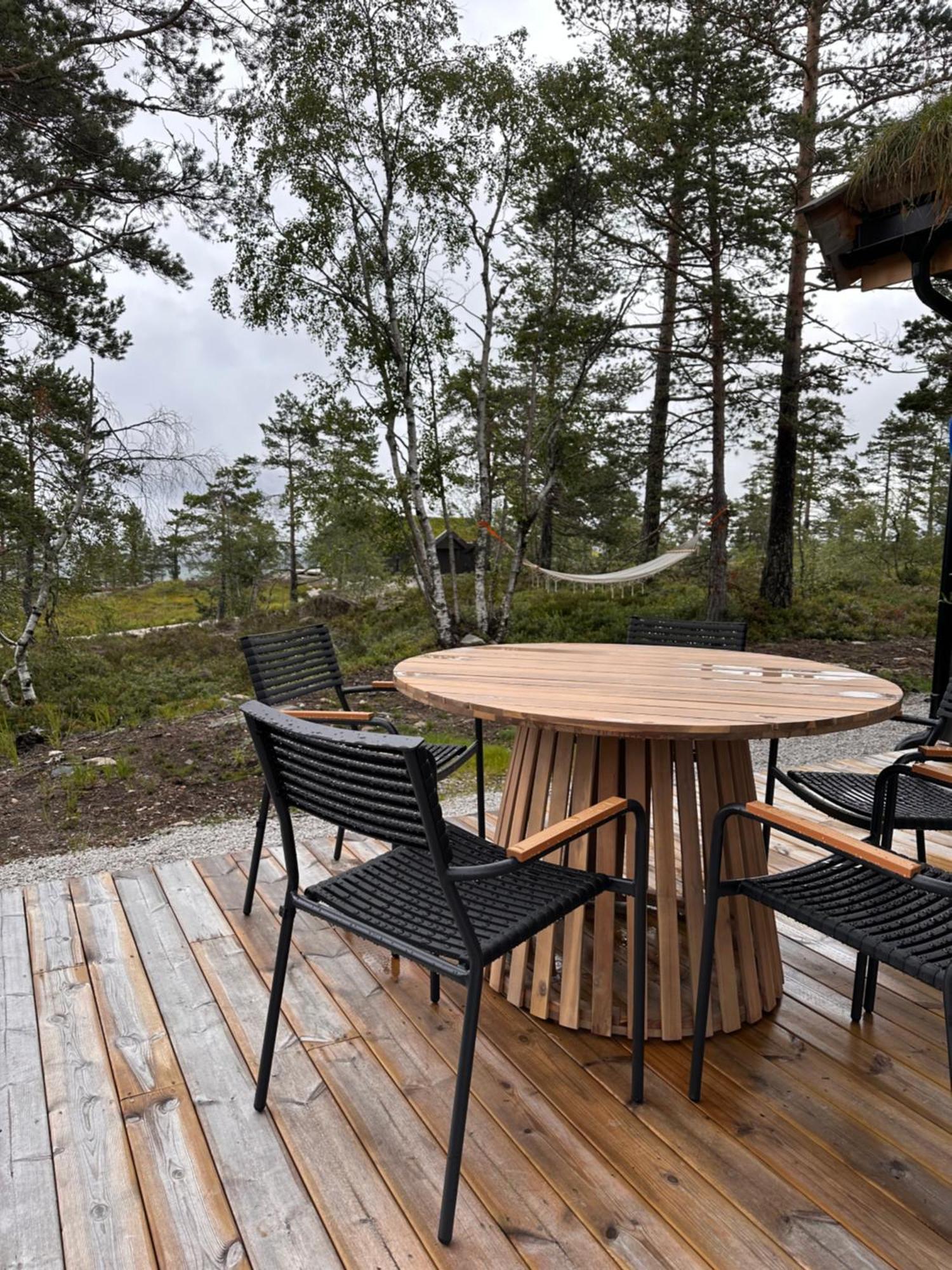 Modern Northern Lights Cabin Drangedal Exterior foto