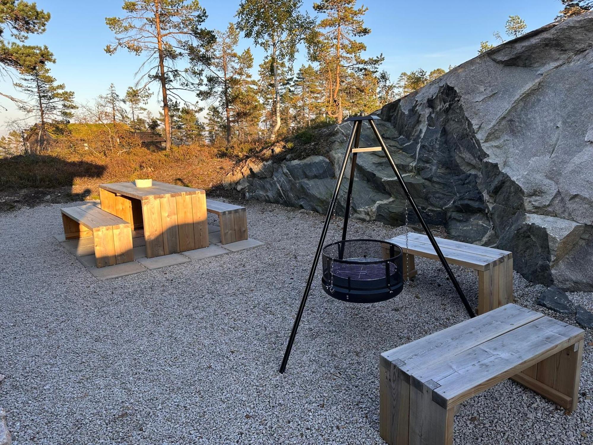 Modern Northern Lights Cabin Drangedal Exterior foto