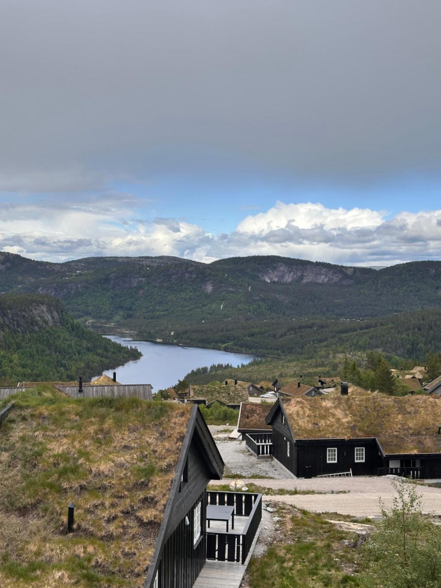 Modern Northern Lights Cabin Drangedal Exterior foto